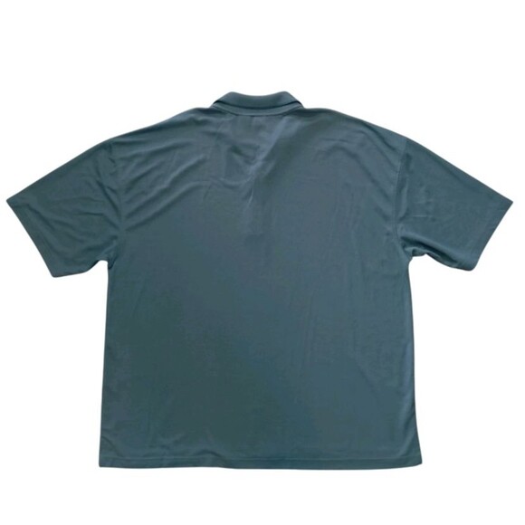 Burma Bibas Polo Shirt Men's Size 2XL XXL Short Sleeve Rayon/Polyester Golf Blue - Picture 2 of 5
